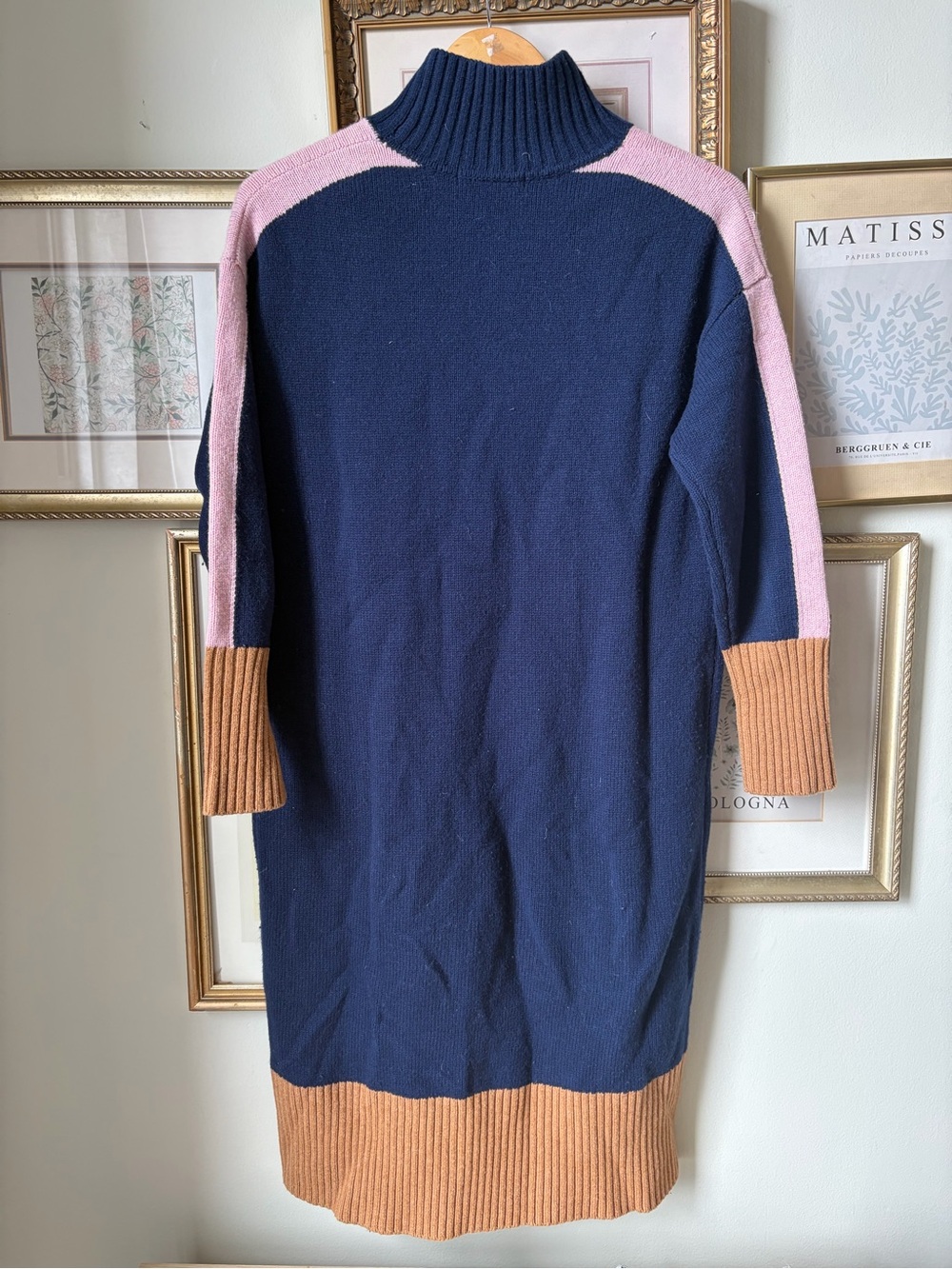 Boden Blue Jessica Merino Dress 8 petite - Picture 4 of 11